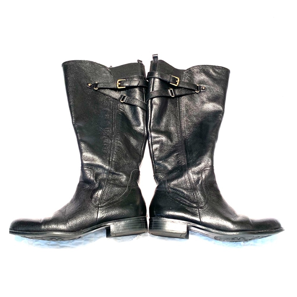 Naturalizer Wide Calf Jaycee Black Riding Boots